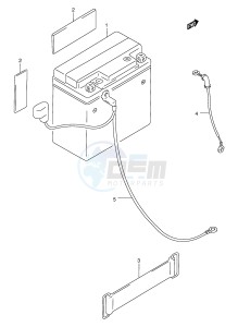 GZ250 (E1) drawing BATTERY