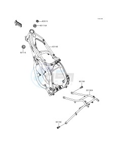 KX 250 K [KX250] (K1) [KX250] drawing FRAME