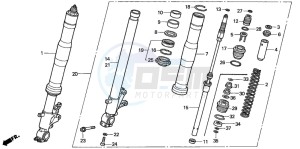 CBR900RR drawing FRONT FORK