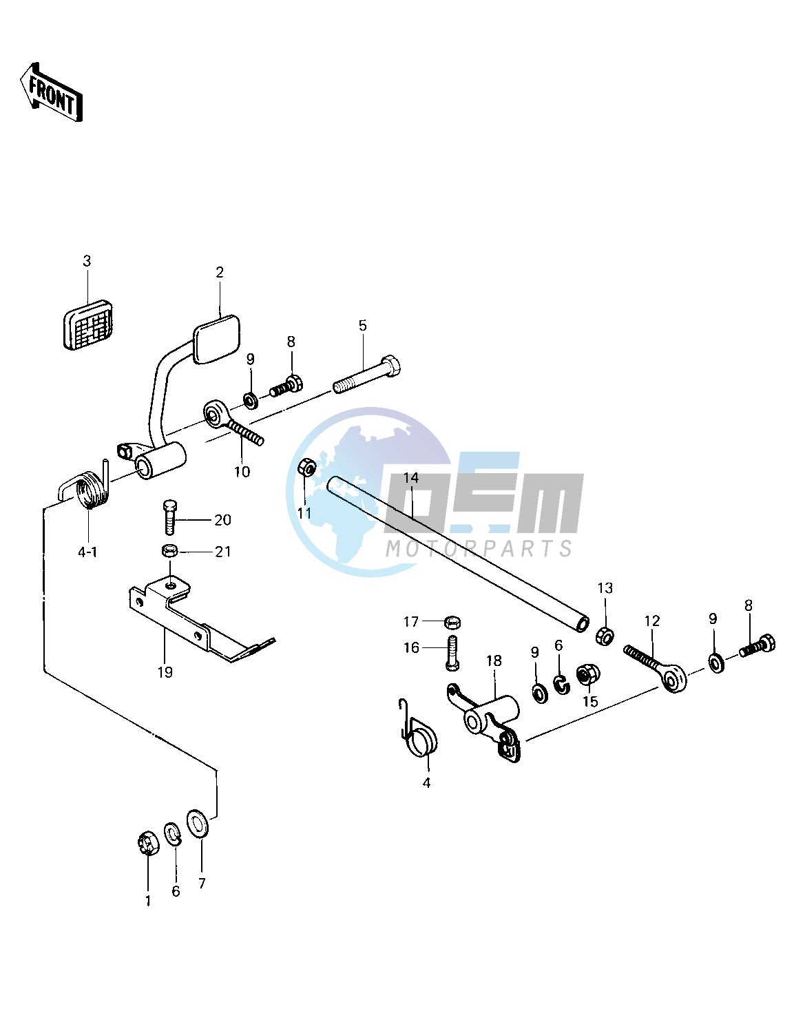 BRAKE PEDAL -- 79-81 C2_C3_C4- -