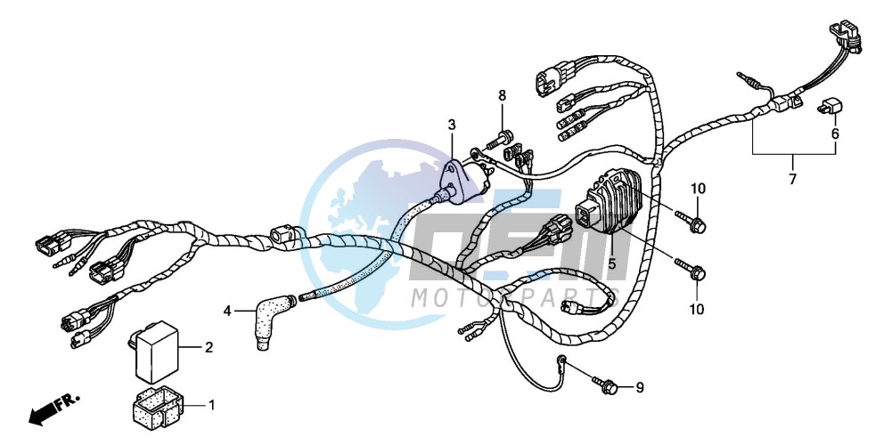 WIRE HARNESS (TRX250EX8)