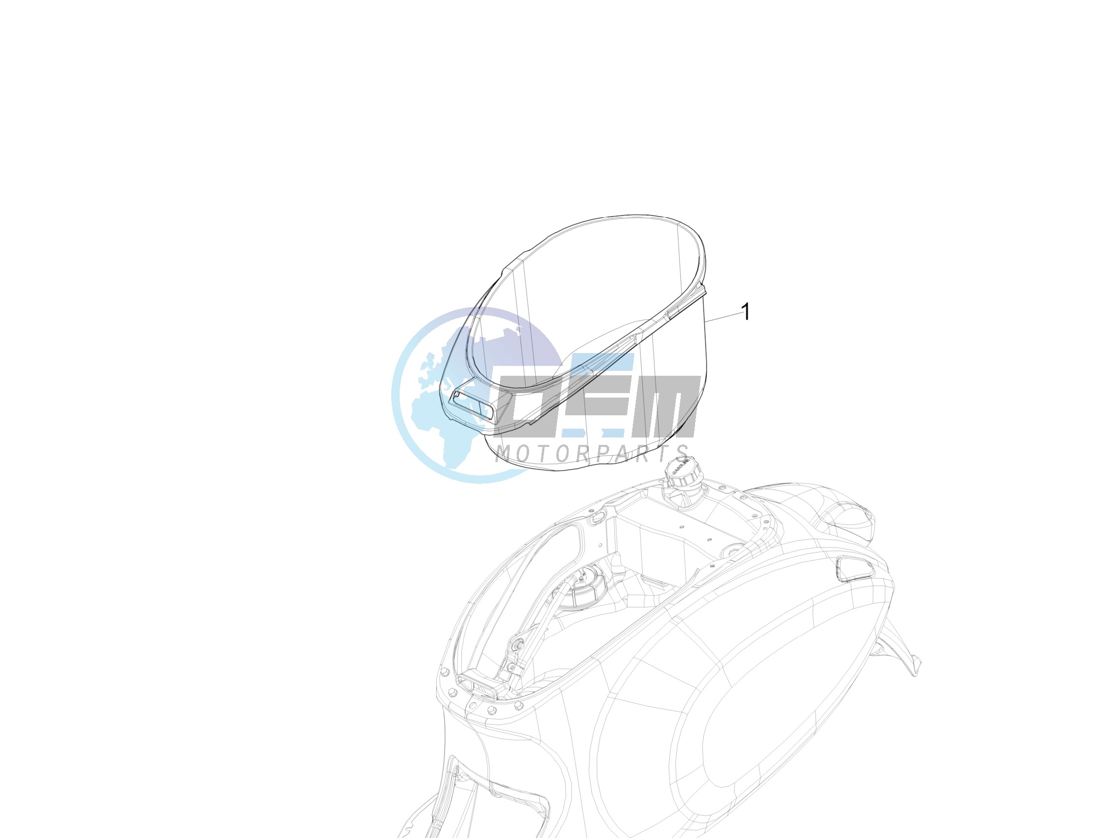 Helmet housing - Undersaddle