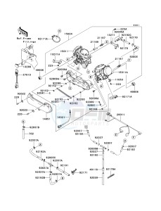 KRF 750 B [TERYX 750 4X4] (B8F) B8F drawing CARBURETOR