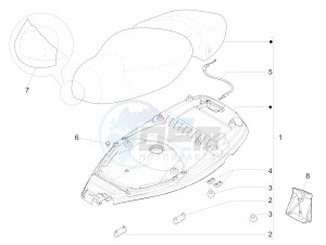 LXV 150 (NAFTA) drawing Saddle/seats