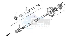 TRX500FM drawing FINAL SHAFT