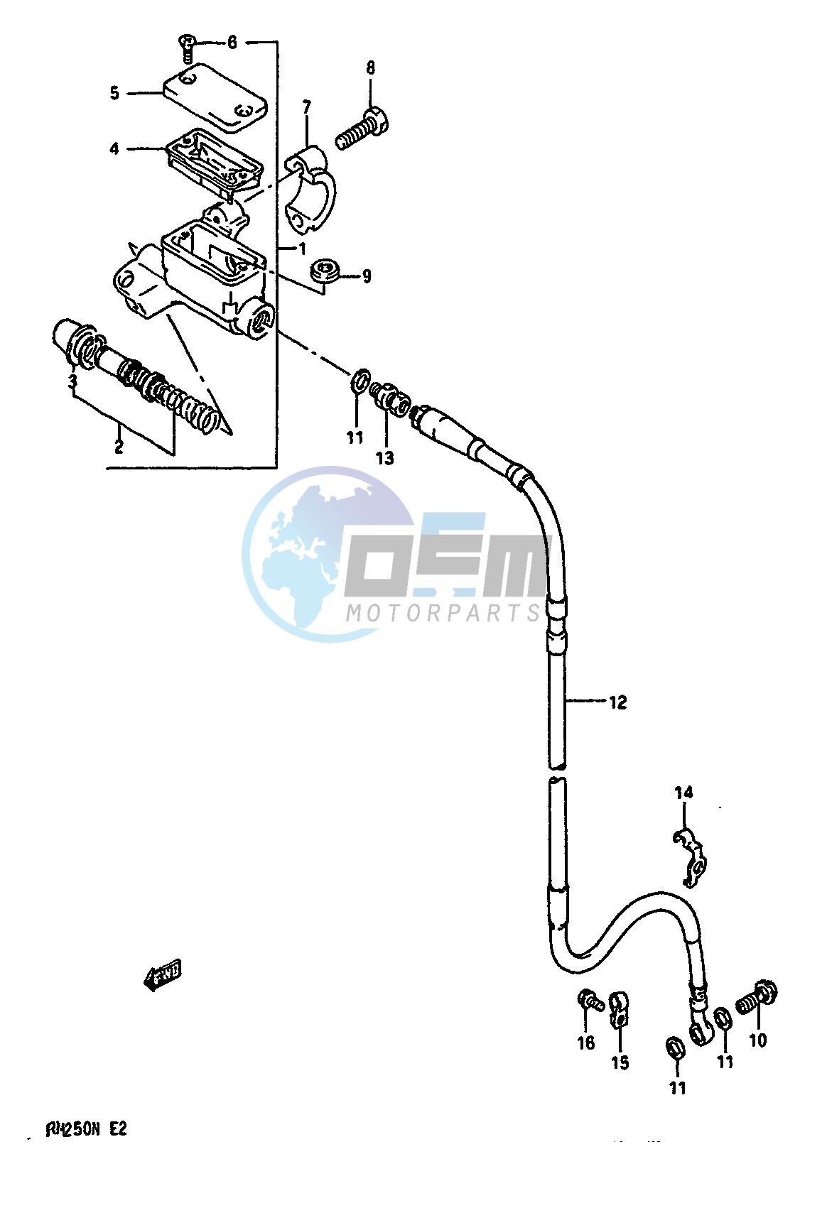 FRONT MASTER CYLINDER (MODEL N)