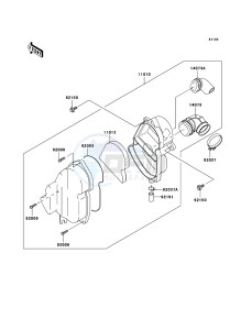 KLX110 KLX110A6F EU drawing Air Cleaner