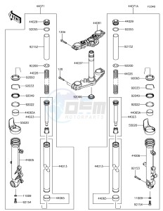 NINJA 650 EX650KJF XX (EU ME A(FRICA) drawing Front Fork