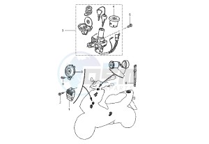 YQ AEROX 50 drawing ELECTRICAL DEVICES