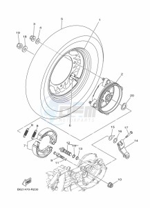 YP125RA XMAX 125 ABS (B9Y1) drawing RADIATOR & HOSE