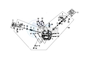 SYMPHONY SR 50 L6 drawing CYLINDER HEAD CPL.