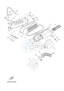 YPR125R XMAX 125 EVOLIS 125 (2DM3 2DM3) drawing INTAKE 2