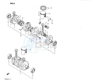 RG500 (E1) Gamma drawing CRANKSHAFT