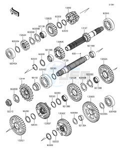 NINJA ZX-10R ABS ZX1000SGF XX (EU ME A(FRICA) drawing Transmission