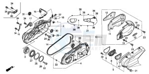 FJS600D SILVER WING drawing SWINGARM