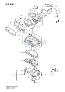 VZR1800 (E2) INTRUDER drawing SPEEDOMETER (VZR1800NK9 NUFK9)