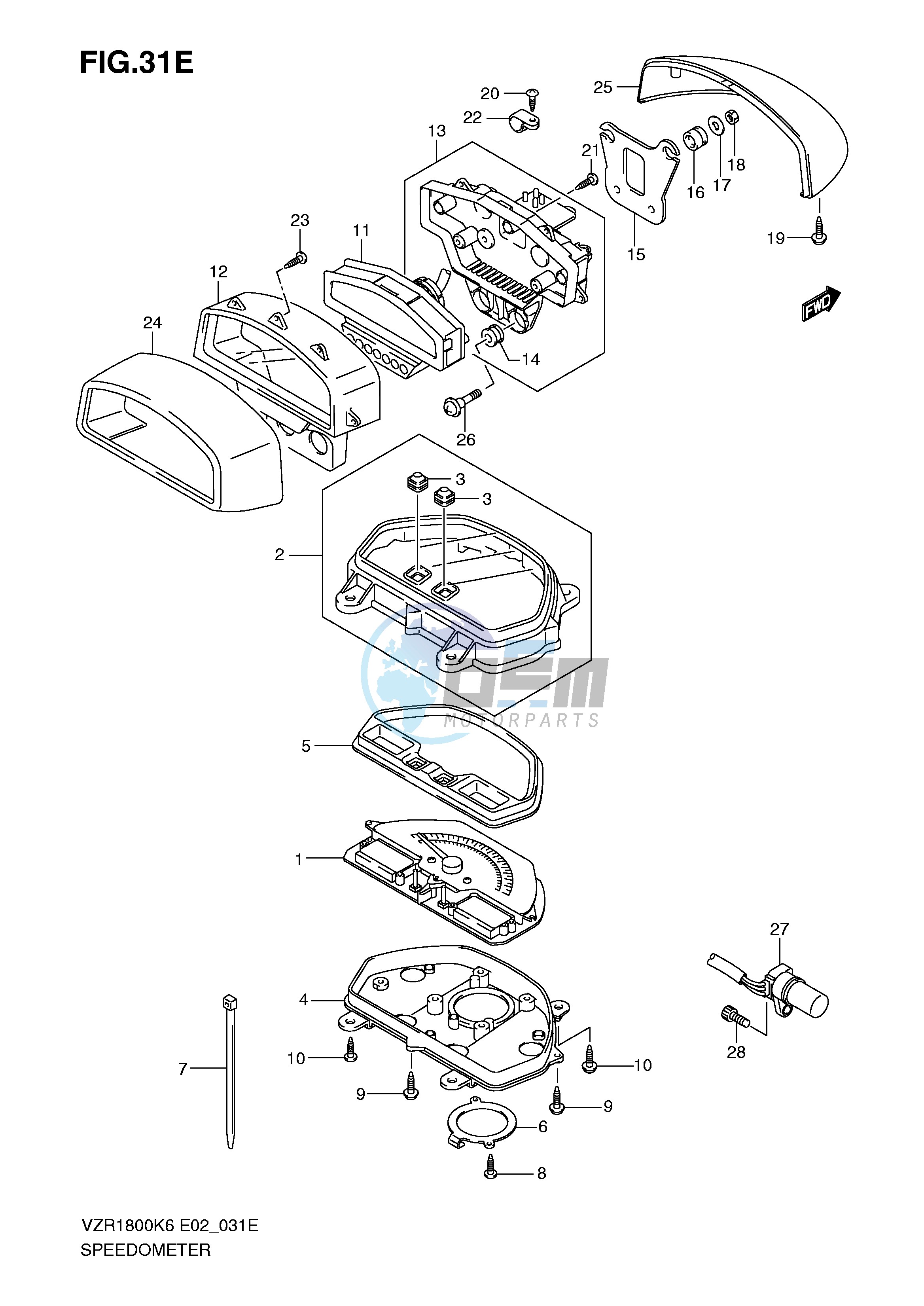 SPEEDOMETER (VZR1800NK9 NUFK9)