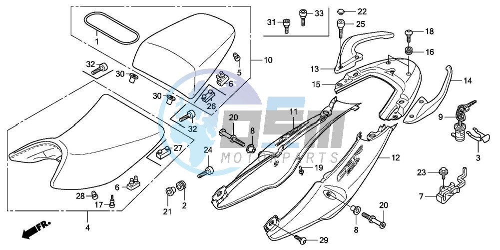 SEAT/SEAT COWL