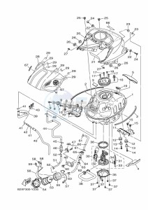 YZF250-A (B1X7) drawing FUEL TANK