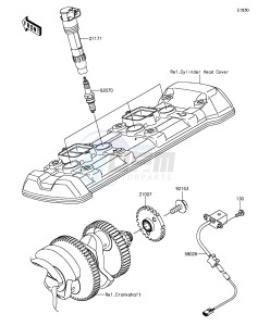 Z1000SX ZX1000LFF FR GB XX (EU ME A(FRICA) drawing Ignition System