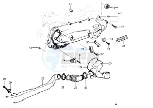 LIBERTY 4T 50 drawing Clutch cover