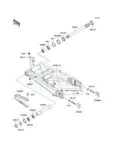 ZR 1000 A [Z1000] (A1-A3) drawing SWINGARM