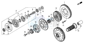 GL1500SE GOLDWING SE drawing PRIMARY DRIVE GEAR