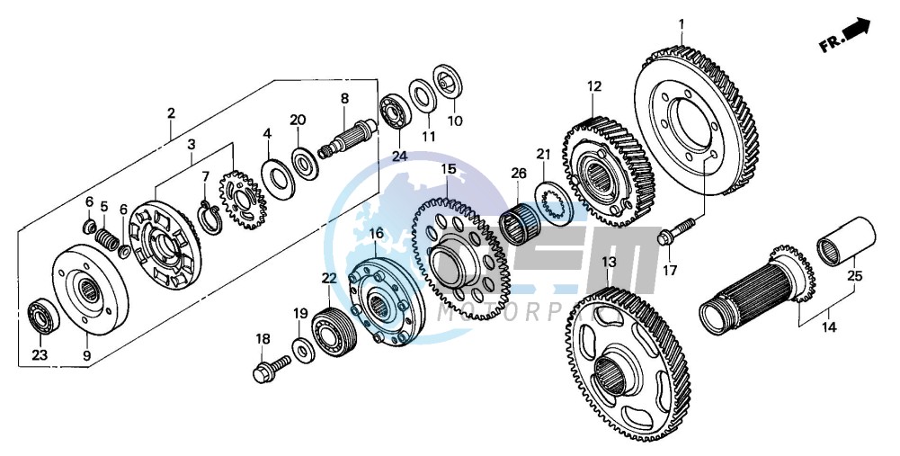 PRIMARY DRIVE GEAR