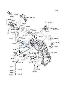 ZZR1400 ABS ZX1400B7F FR GB XX (EU ME A(FRICA) drawing Air Cleaner