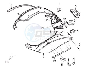 MIO 100 drawing COWLING / TAIL LIGHT / INDICATORS