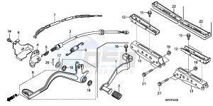 TRX500FPEB drawing STEP/ PEDAL