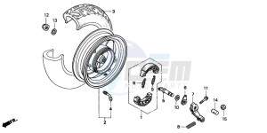 SFX50S drawing REAR WHEEL