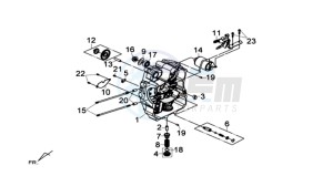 MAXSYM 600 I ABS EXECUTIVE SPORT L6 drawing CRANKCASE  RIGHT