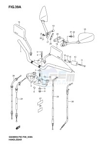 GS500 (P3) drawing HANDLEBAR (MODEL K4 K5 K6)