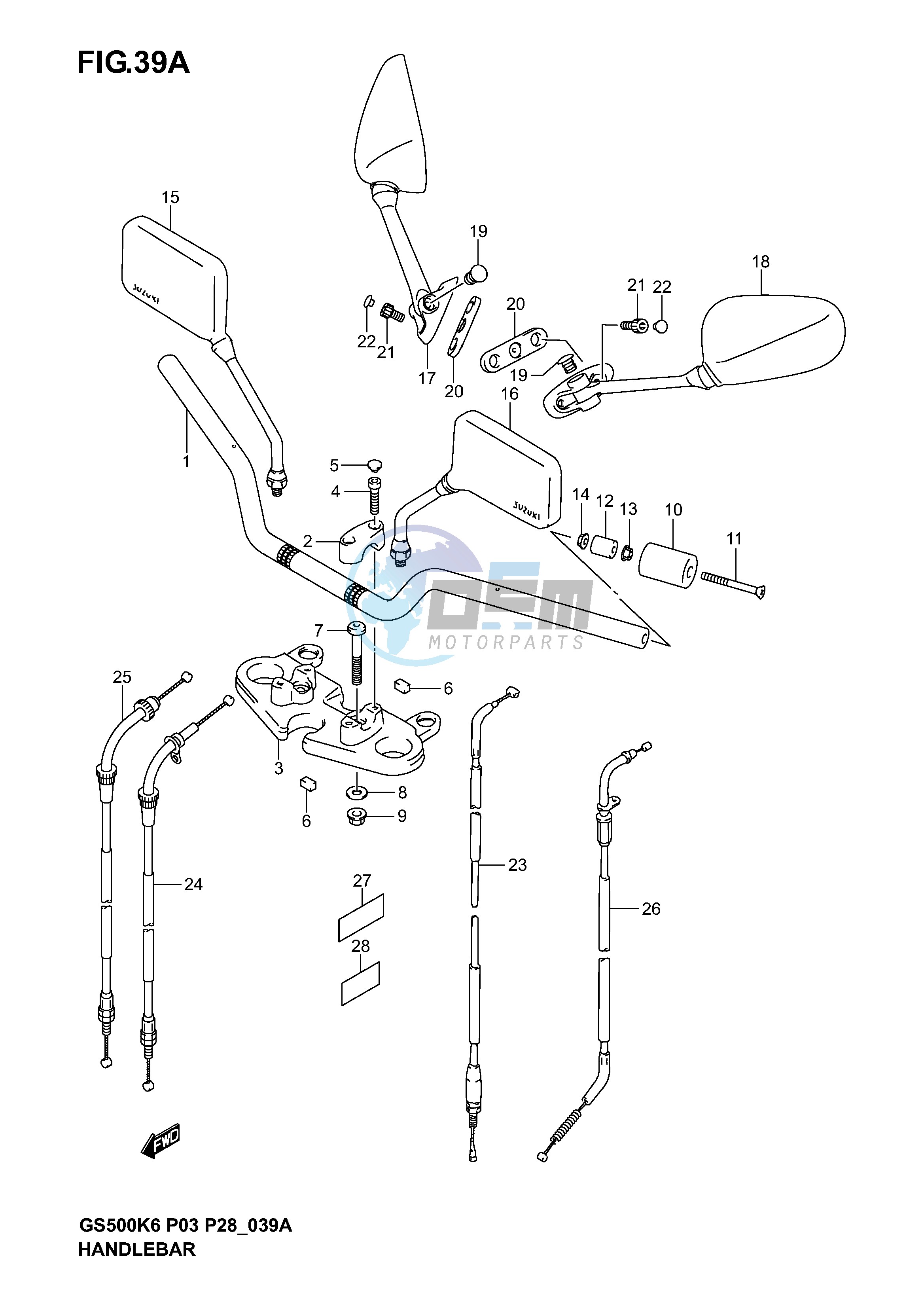 HANDLEBAR (MODEL K4 K5 K6)