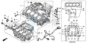 CBF600NA9 Europe Direct - (ED / ABS 25K) drawing CRANKCASE