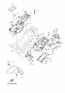 TRACER 700 MTT690-U (B1K2) drawing FENDER