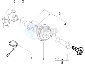 Liberty 125 4t ptt e3 (A) Austria drawing Locks