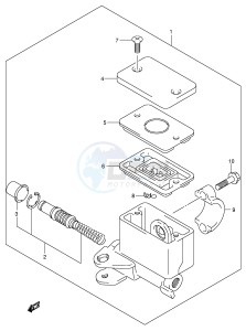 AN650 (E2) Burgman drawing FRONT MASTER CYLINDER