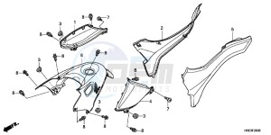 VFR1200XH Europe Direct - (ED) drawing WINDSCREEN