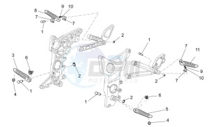 Griso S.E. 1200 8V drawing Foot rests I