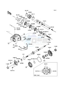 KVF650 4x4 KVF650D8F EU GB drawing Drive Shaft-Rear