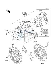 ZZR600 ZX600E6F GB XX (EU ME A(FRICA) drawing Front Brake