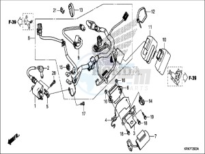 CRF250RH Europe Direct - (ED) drawing WIRE HARNESS