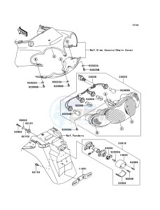 ZZR1200 ZX1200-C4H XX (EU ME A(FRICA) drawing Taillight(s)