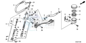 GL18009 SI / AB NAV - (SI / AB NAV) drawing REAR BRAKE MASTER CYLINDER