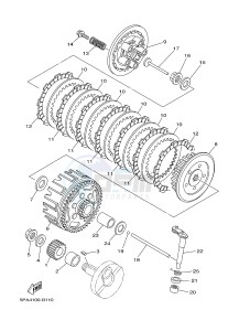 YZ85 YZ85LW (1SP1 1SP3) drawing CLUTCH