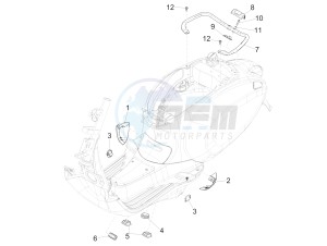 SPRINT 150 4T 3V IGET ABS-NOABS E2-E3-E4 (APAC) drawing Side cover - Spoiler