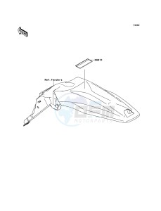 KLX450R KLX450ADF EU drawing Labels