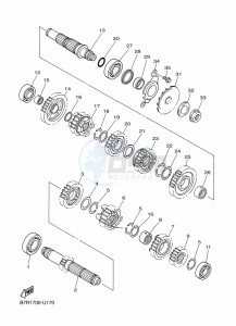 WR450F (B7R4) drawing TRANSMISSION